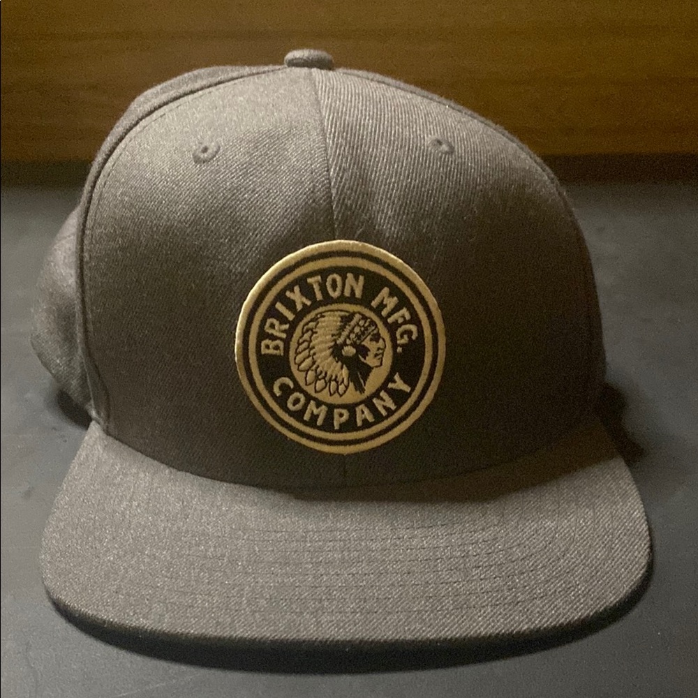 Brixton Dark Gray Cap with Embroidered Patch